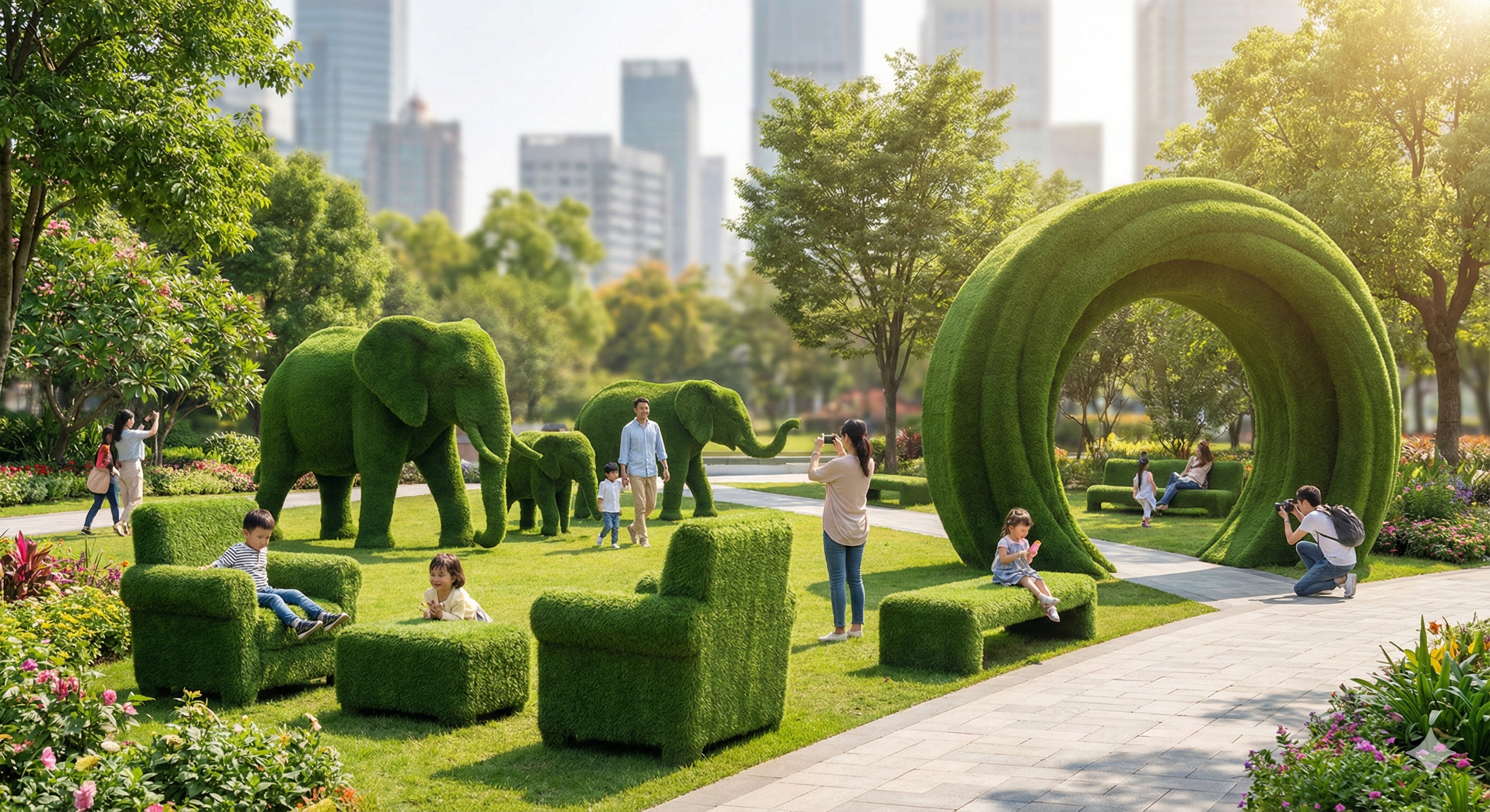 المان های چمنی